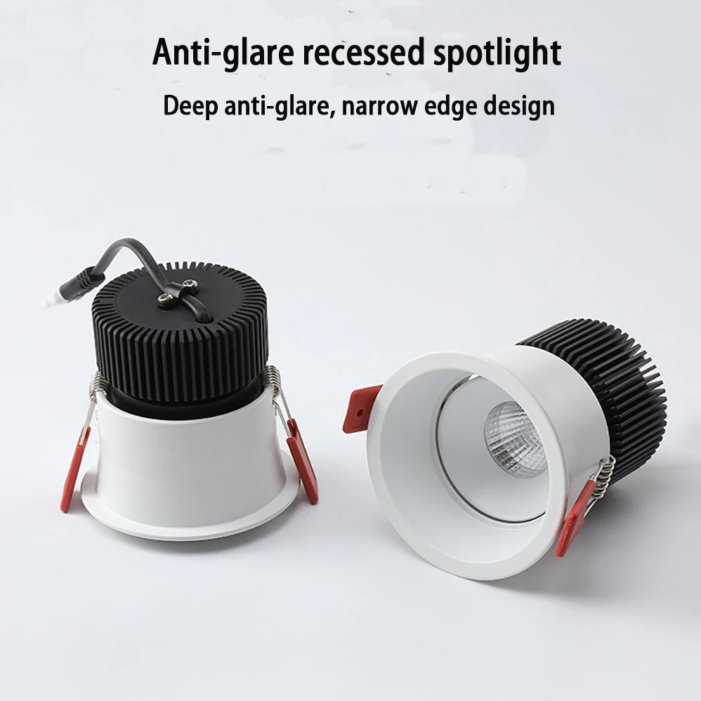 

CREE LED Spotlight AC85-265V 7W 10W White White and White Black Shell COB LEDs High Quality With 3 Years Warranties