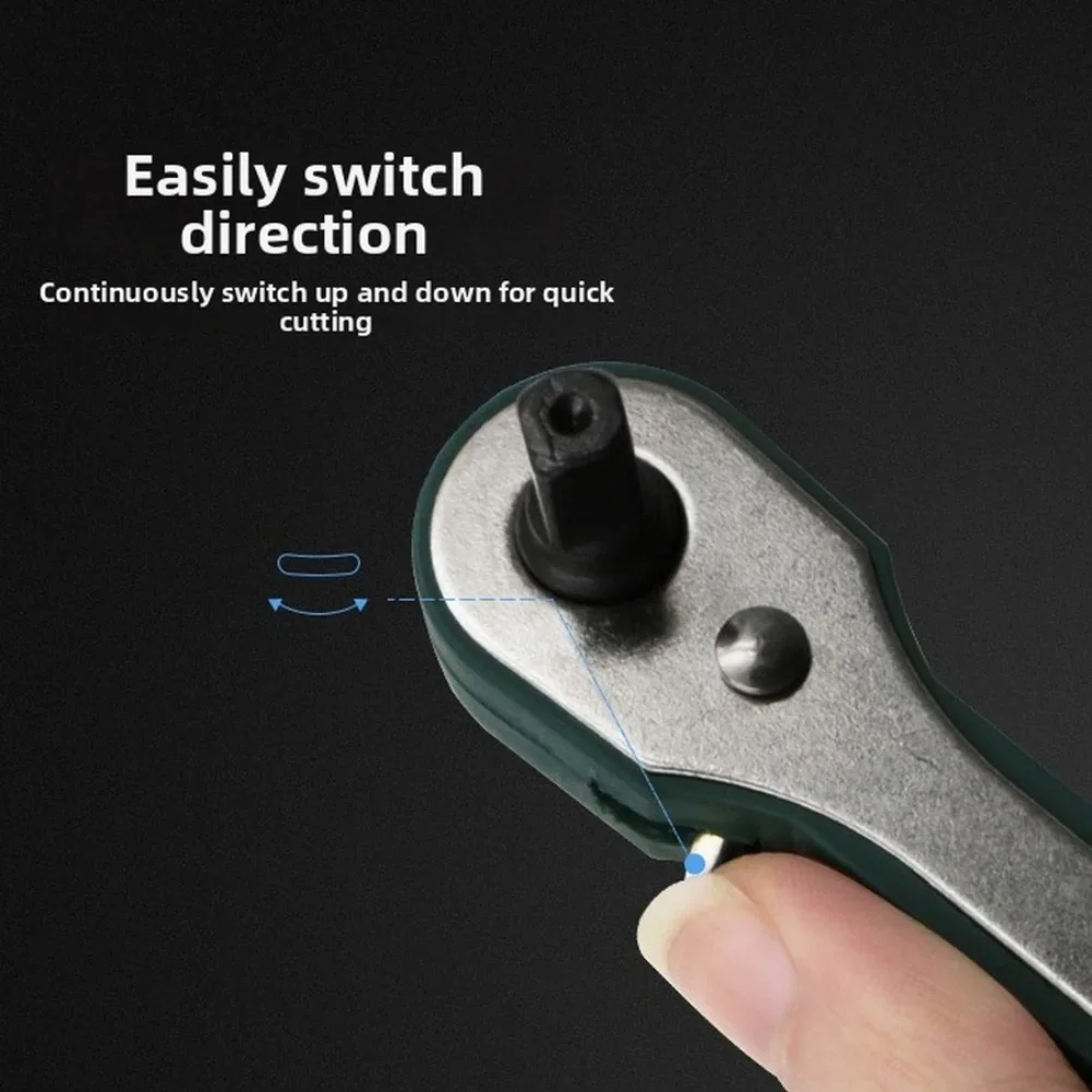 Tool Steel Ratchet Screwdriver with Reversible Action and 5 Multi-Use Bits for DIY For Home Improvement Projects