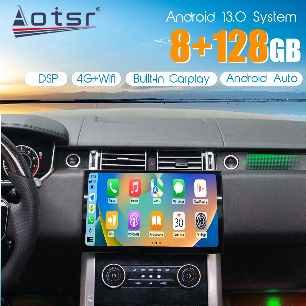 13.3 Inch Car Radio For Land Rover Sport 2013-2017 Android 13 Multimedia Player AI Screen GPS Navigation DSP BT Car Accessories