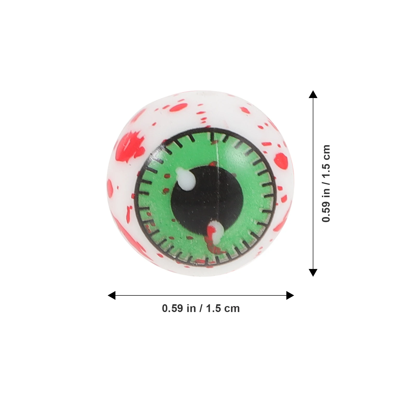 20pcs Silicone Beads 15mm Red H print Jewelry Making DIY Lightweight Craft Necklace Decor Halloween Bracelet Accessories