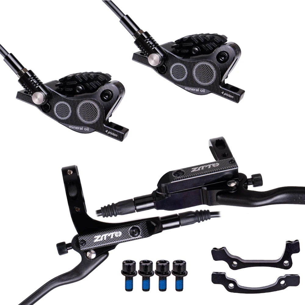 ZTTO MTB 4-zuiger fiets hydraulische schijfrem M840 met koelpads oliedruk racefiets rotor remklauwen IS PM Mount