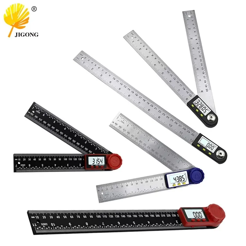 

Electronic Protractor 2 IN1 200mm/300mm Digital Angle Ruler Inclinometer Angle Finder Digital Angle Gauge 0-360 Degree