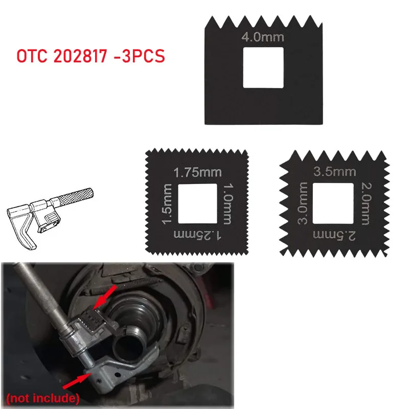 

(3PCS) Metric Dies Set Similar to OTC 202817 for 7402 Universal Outside Thread Chaser Heavy Duty Steel Black