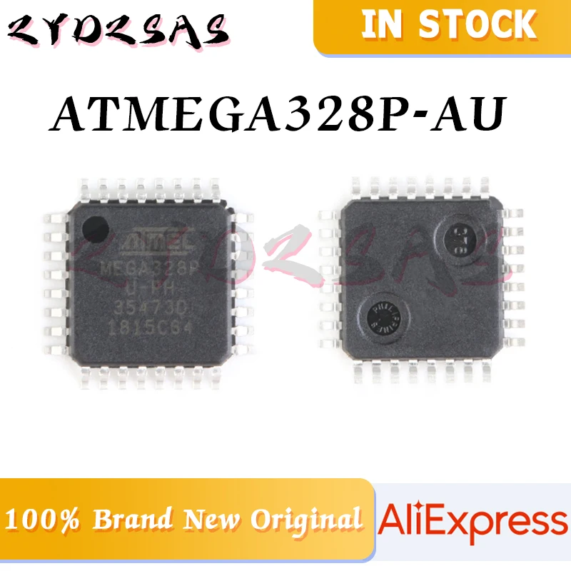 100% New Chip Atmega328p-au Atmega328p Atmega328 Atmega Mcu 8bit 32kb Flash 32tqfp