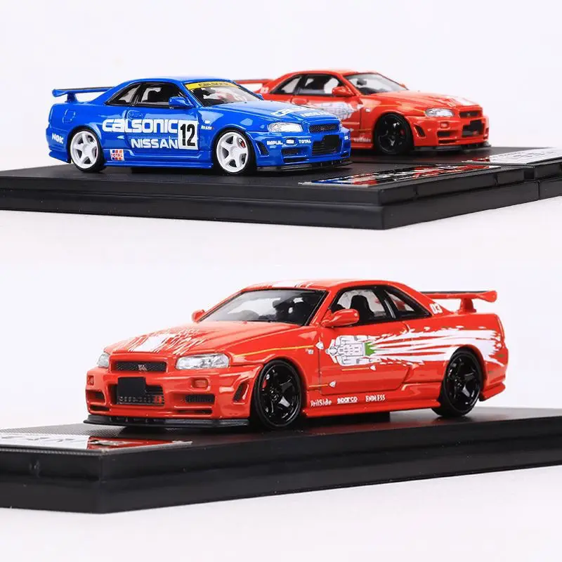 Fast Speed FS 1:64 Nissan Skyline R34 Simulation Alloy Car Model