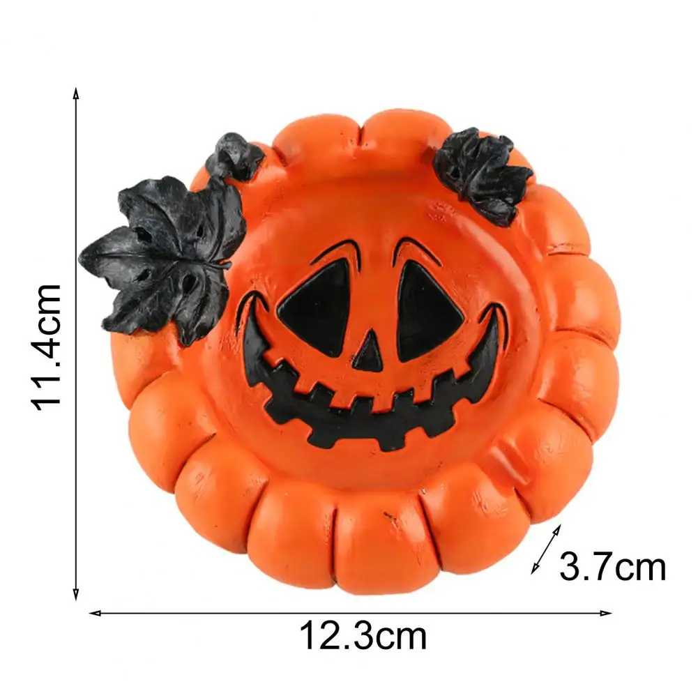 Resin Pumpkin Ashtray Head Festive Halloween Resin Figurine for Desktop Decoration Ash Storage Tray