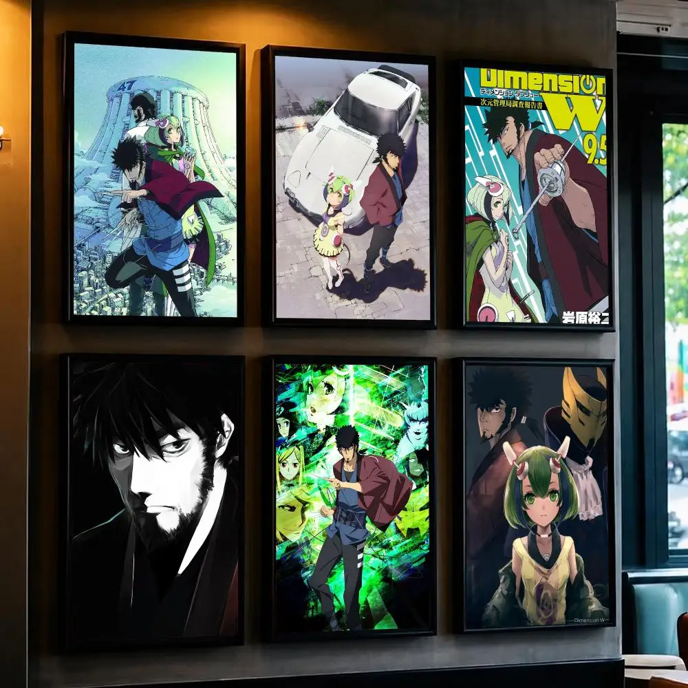 anime D-Dimension W-W Poster Minimalist Wall Sticker for Cafe Office Bar Home Decor and Gift
