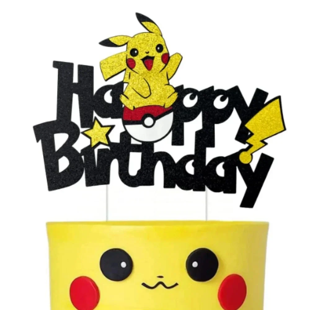 Topper Pokeball-Kuchen Geburtstag Pokeball-Dekoration Kuchenaufsatz Charizard Bulbasaur Cupcake-Topper Backzubehör DIY-Zubehör Party-Geschenke – Detail 8
