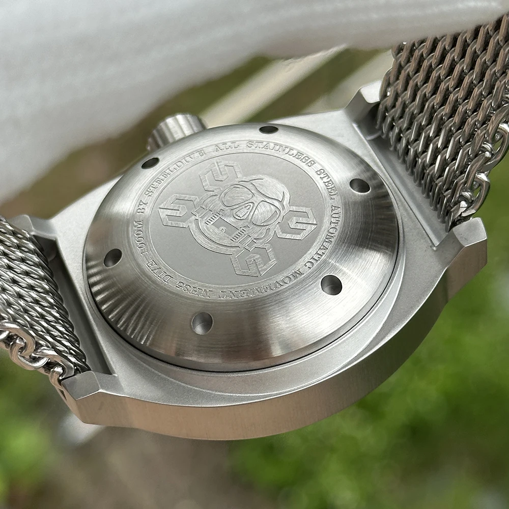 STEELDIVE 2025 جديد في 45 مللي متر ساعات رجالية فاخرة NH35 أوتوماتيكية للرجال رياضية سرعة كرونوغراف AR زجاج الياقوت 1000 متر مقاوم للماء