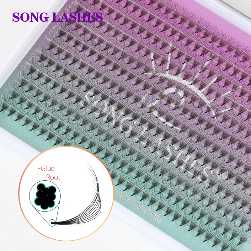 SONG LASHES Premade Fasn Pointy Base przedłużanie rzęs 6D 7D 8D 10D 14D Premade Volume Fans