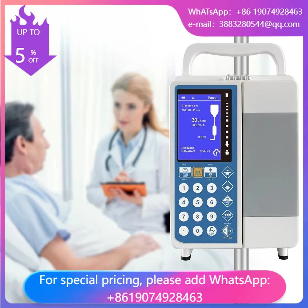 Portable Automatic IV Infusion Pump Electric Powered Clinic Medical Hospital Syringe Pump For H-u-m-a-n Or Veterinary