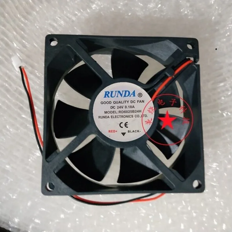 

L High Level Cooling Fan RD6025B24H For Inverter 24V 0.18A 60*60*25mm
