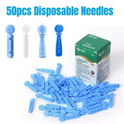 50pcs Sterile Lancets Pen Glucose Meter Disposable Needles Measuring Blood Sugar Test Pen Medical Diabetes Testing Accessories