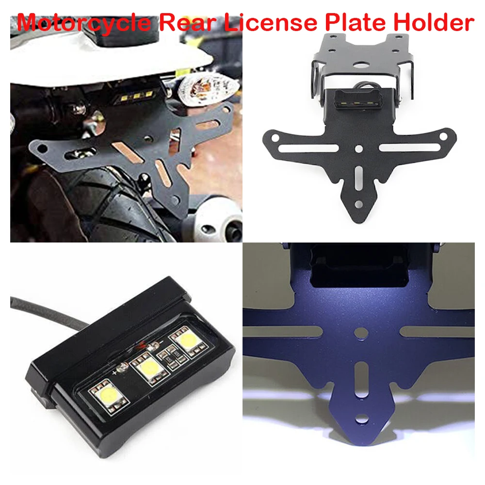 

Fits for Yamaha XSR155 XSR 155 ABS 2019-2024 Motorcycle Rear License Plate Holder Tail Eliminator LED Registration Plate Bracket