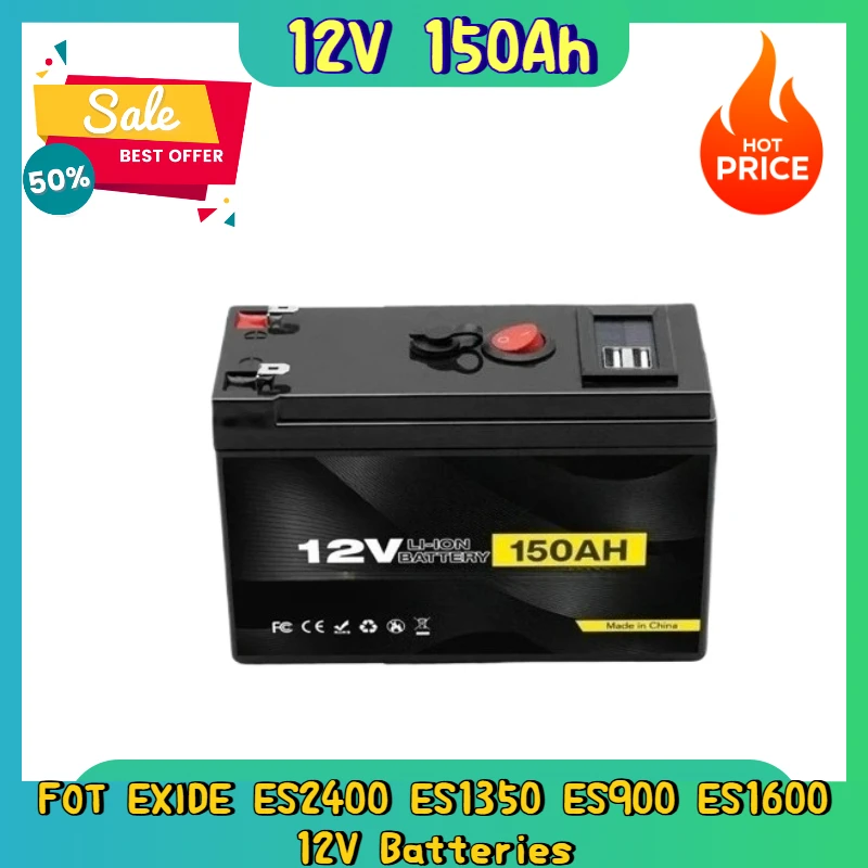 

12V 150AH for EXIDE ES2400 ES1350 ES900 ES1600 12V Batteries