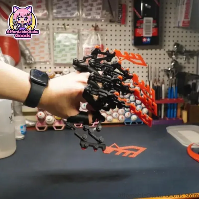 3D Printed Cyberpunk Mantis Arm Extendable Claw Articulated Mechanical Hand Fidget EDC Desk Toy Gift