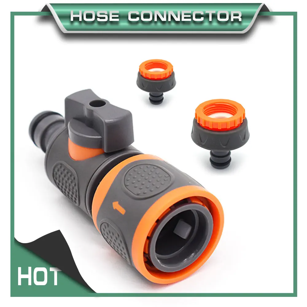 1PC Garden Hose Tap On/Off Valve 16mm Quick Connector 1/2\