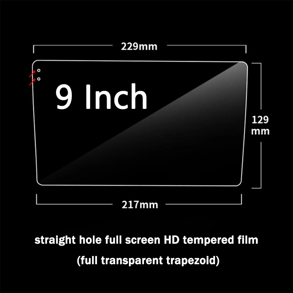 

For Car Radio Stereo DVD GPS Touch Full LCD Screen Fiber Tempered Glass Protective Film Sticker