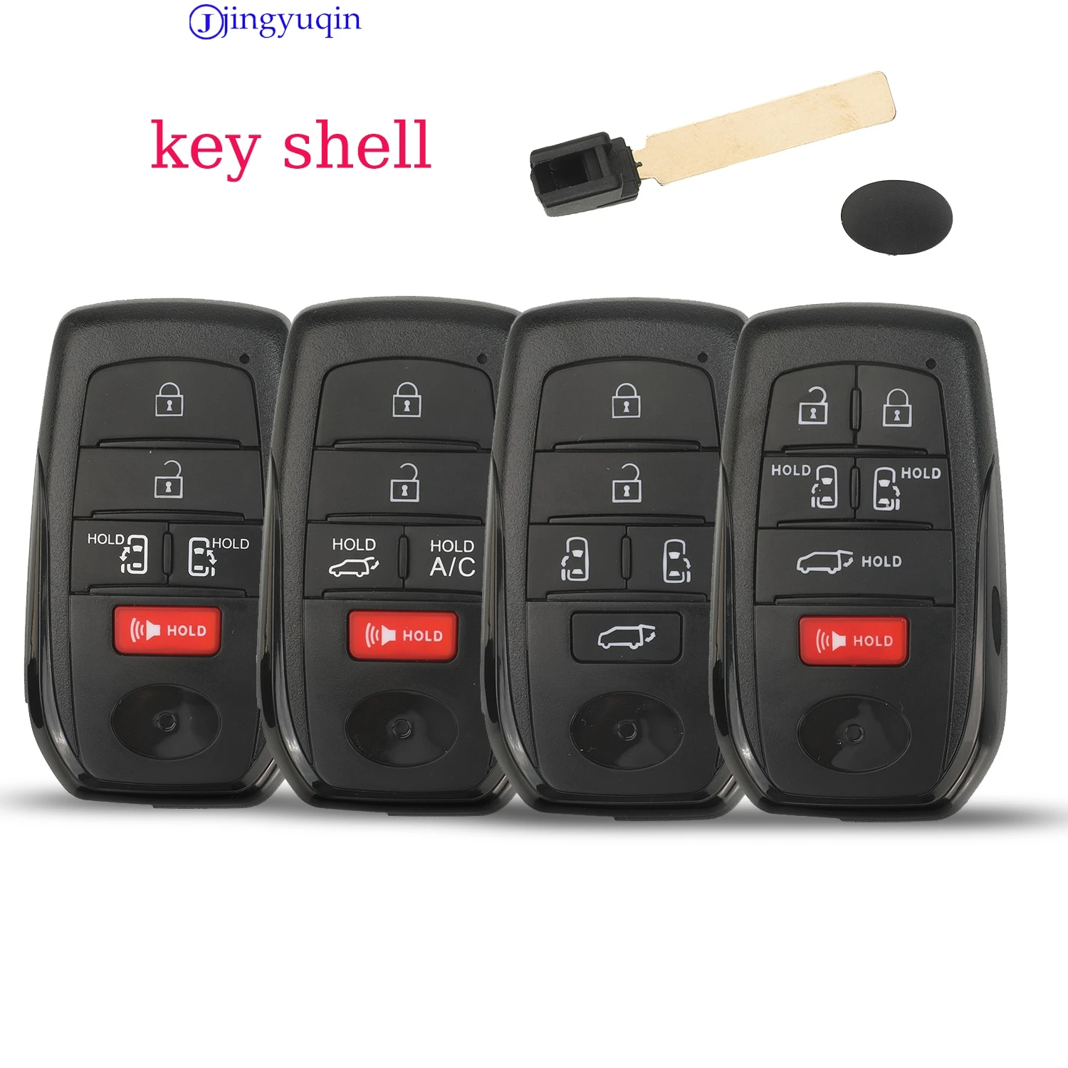 

Пульт дистанционного управления Jingyuqin для автомобилей Toyota: Harrier, Land Cruiser, Alphard, Granvia, Sequoia, Crown, Corolla, Camry, Sienna, Venza, bZ4X, Vellfire