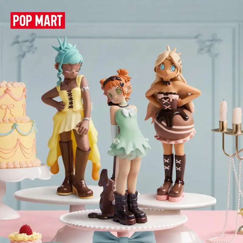 

POP MART Peach Riot A La Mode: Серия фигурок, оригинальная таинственная коробка, игрушки-сюрпризы, украшения для сумок, фигурки, декор для дома и рабочего стола
