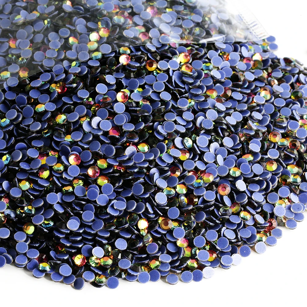 DMC قوس قزح Ctrazy بريق الزجاج الإصلاح الساخن أحجار الراين ستراس مسطح الحديد على الحجارة DIY بها بنفسك الملابس وديكور النسيج #3