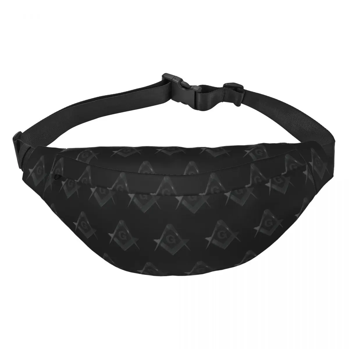 

Freemason Square And Compass Stealth Masonic Fanny Pack Cycling Camping Men Women Sling Crossbody Waist Bag Phone Money Pouch