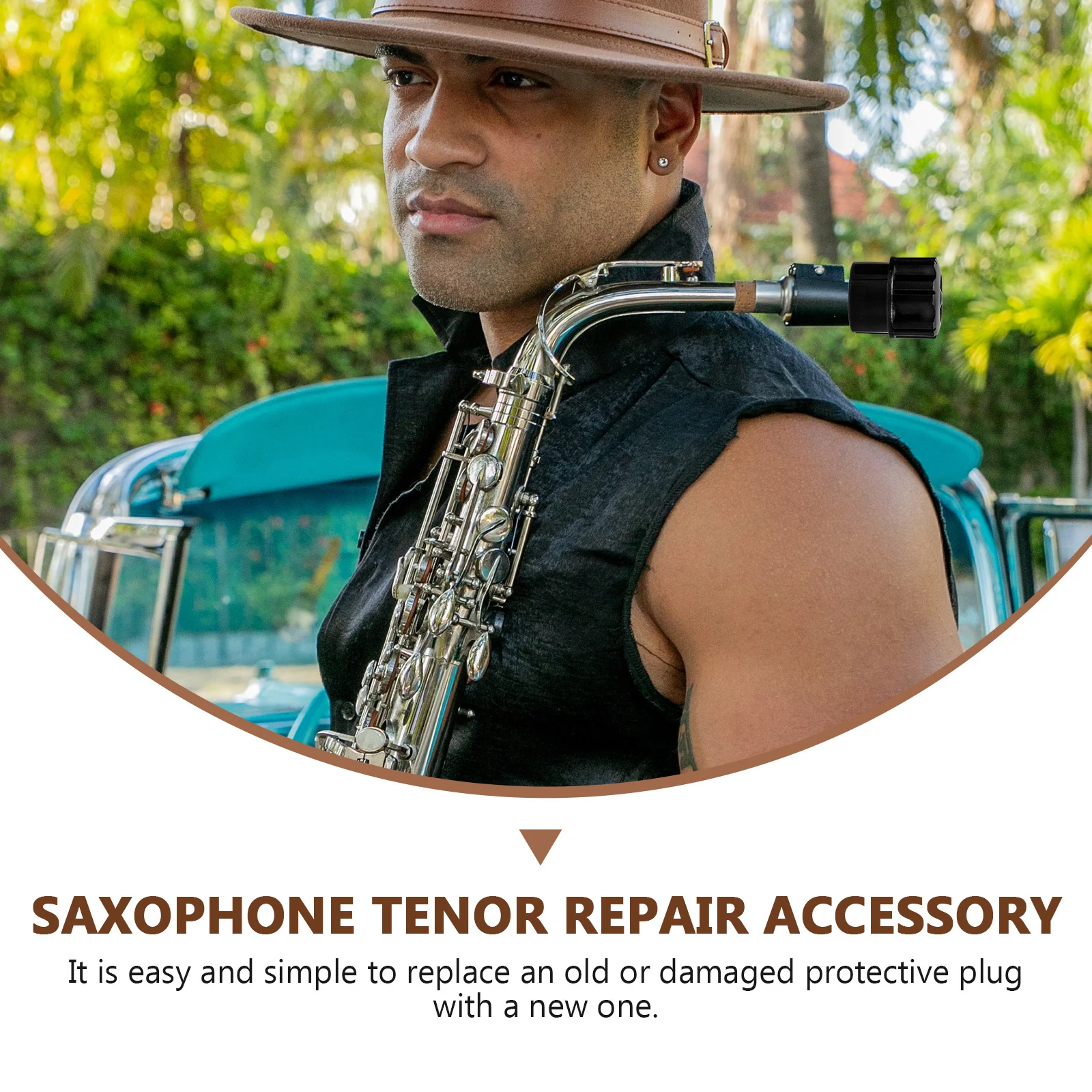 

4pcs Soprano Saxophone Plug Durable Plastic End Cap For Replacement Small Sax Stopper Sax Accessory Music Instrument Part