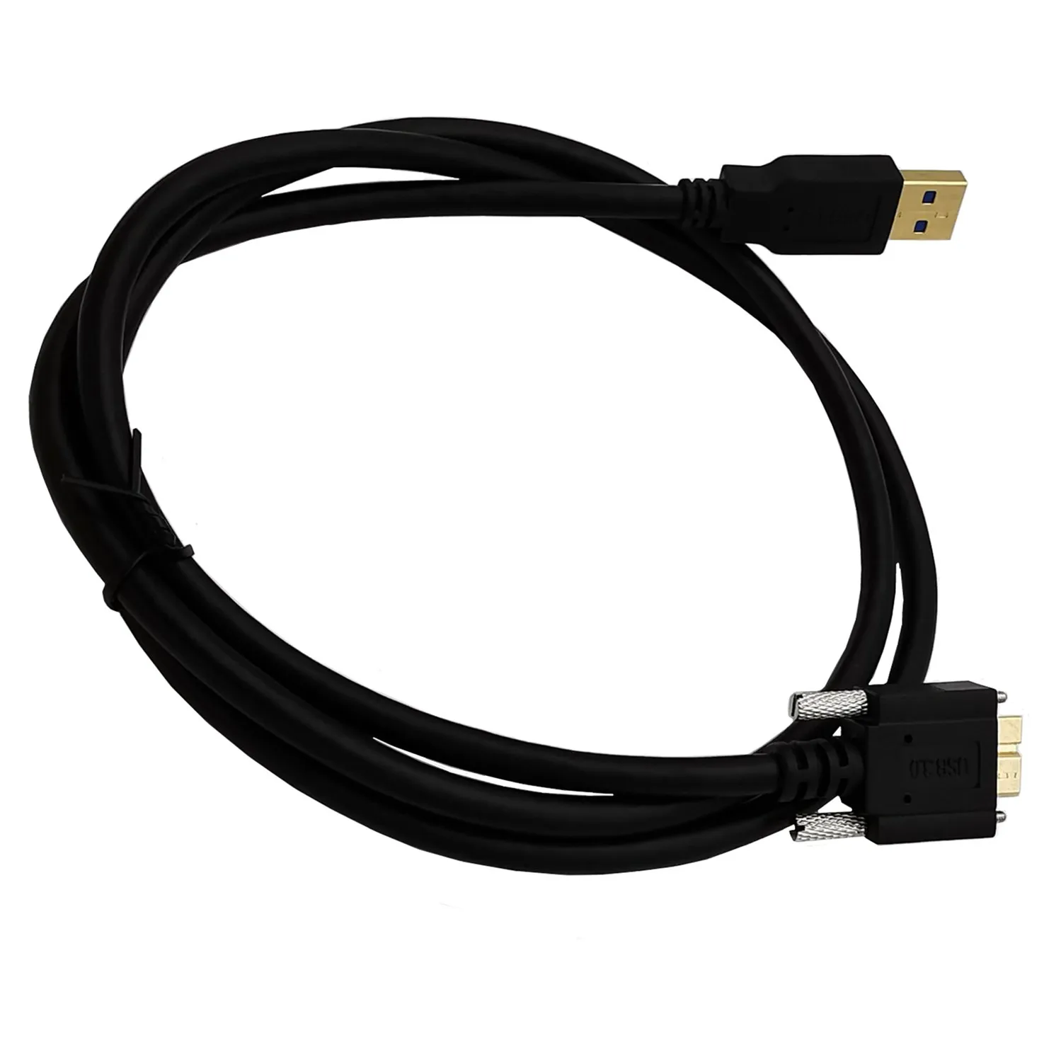 Micro B angolato placcato oro da USB 3.0 a 90 gradi destro, sinistro e su e giù con viti di bloccaggio cavo dati di montaggio 3M