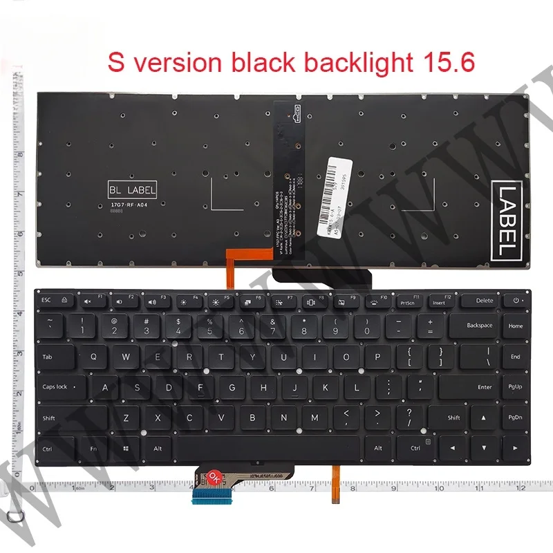 Nuevo teclado retroiluminado US/RU/SP para Xiaomi notebook Pro 15,6 pulgadas air 9Z.NEJBV.101 mx250 NSK-Y31BV 171501 TM1701 181501 XMA2101-BN