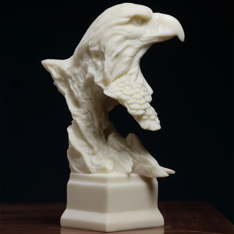 

Factory Direct Supply Ivory Nut Eagle Head Decoration Home Living Room Desktop Animal Eagle Decorations Crafts