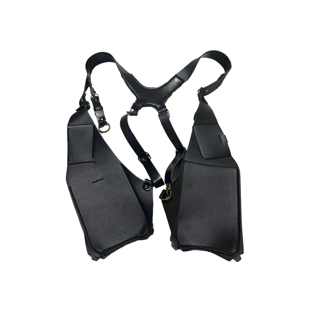 

PU Adjustable Buckle Chest Bag Durable And Tear-resistant With Stylish Shoulder Harness Underarm