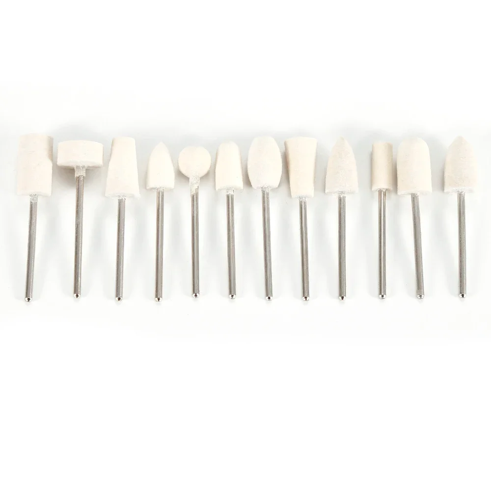 네일 드릴 비트 세트 석영 스톤 다이아몬드 울 밀링 커터 매니큐어 도구 키트 그라인딩 샌더 큐티클 페디큐어