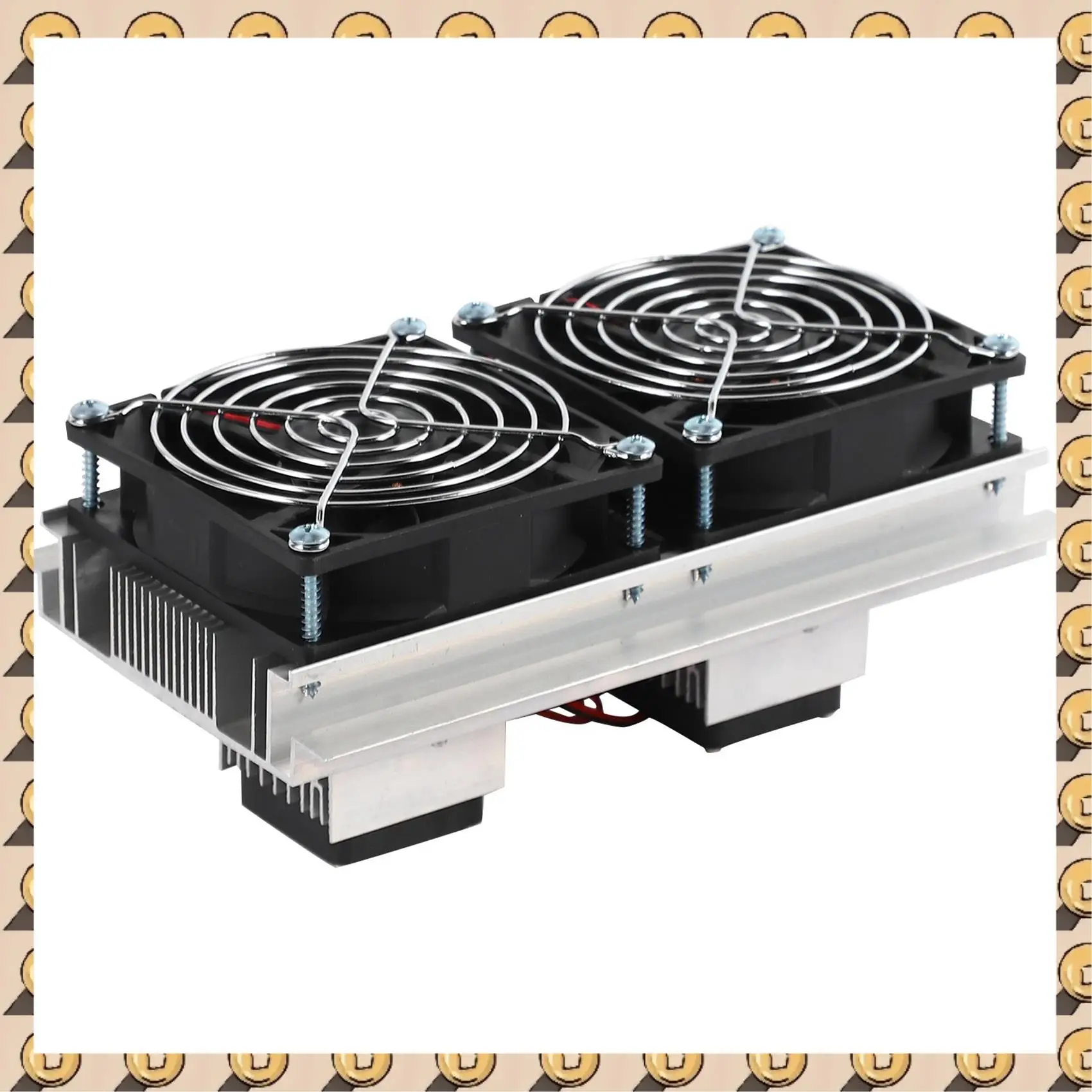 

A003 2Pcs 200 X 118 X 95Mm 120W Thermoelectric Peltier Refrigeration Semiconductor Cooling System Kit Double Fan