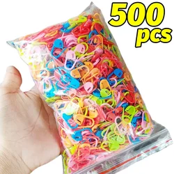 50-500pcs Mix Color Plastic Resin Small Clips Locking Stitch Markers Crochet Latch Knitting Tools Needle Clip Hook Sewing Pins