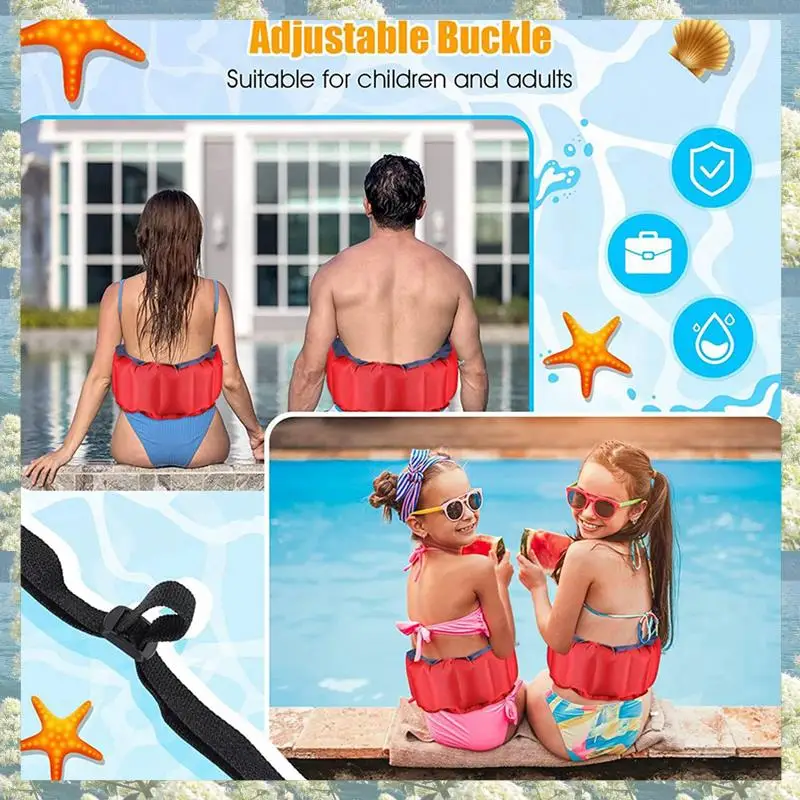 

Swim Belt Pool Flotation Belt Waist Floatation Belt For Adults Adjustable Floating Belt Swim Training Aid Waist Belt,4PC