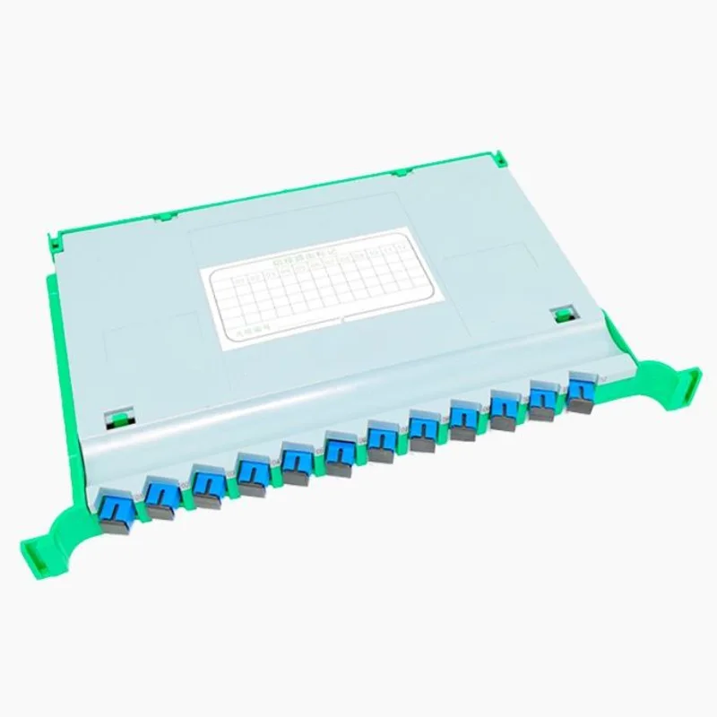 

Fiber Optic Splice Tray 30 SC 12 Core FTTH Fusion APC UPC ODF Cabinet Distribution Integrated module factory wholesale