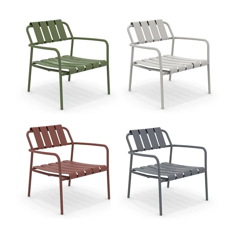 

Outdoor aluminum sofa chair garden courtyard aluminum alloy furniture hotel homestay garden outdoor sofa combination