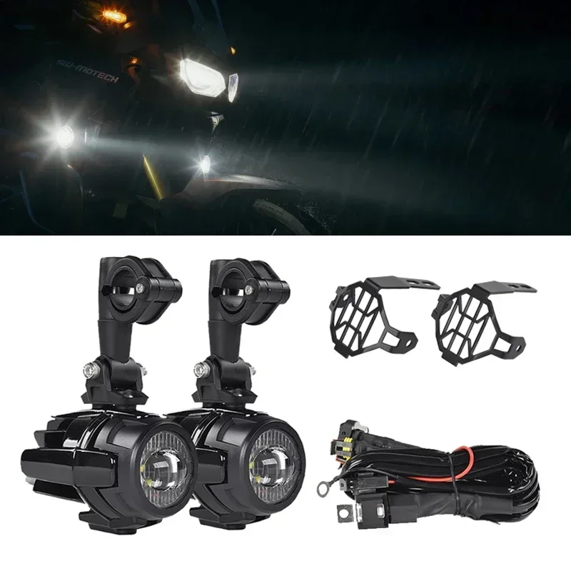 

2 Pcs 40W LED Auxiliary Lamp 6000K Super Bright Fog Driving Light Kits Led Lighting Bulbs DRL For Motorcycle BMW K1600 R1200G