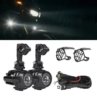 2 Pcs 40W LED Auxiliary Lamp 6000K Super Bright Fog Driving Light Kits Led Lighting Bulbs DRL For Motorcycle BMW K1600 R1200G