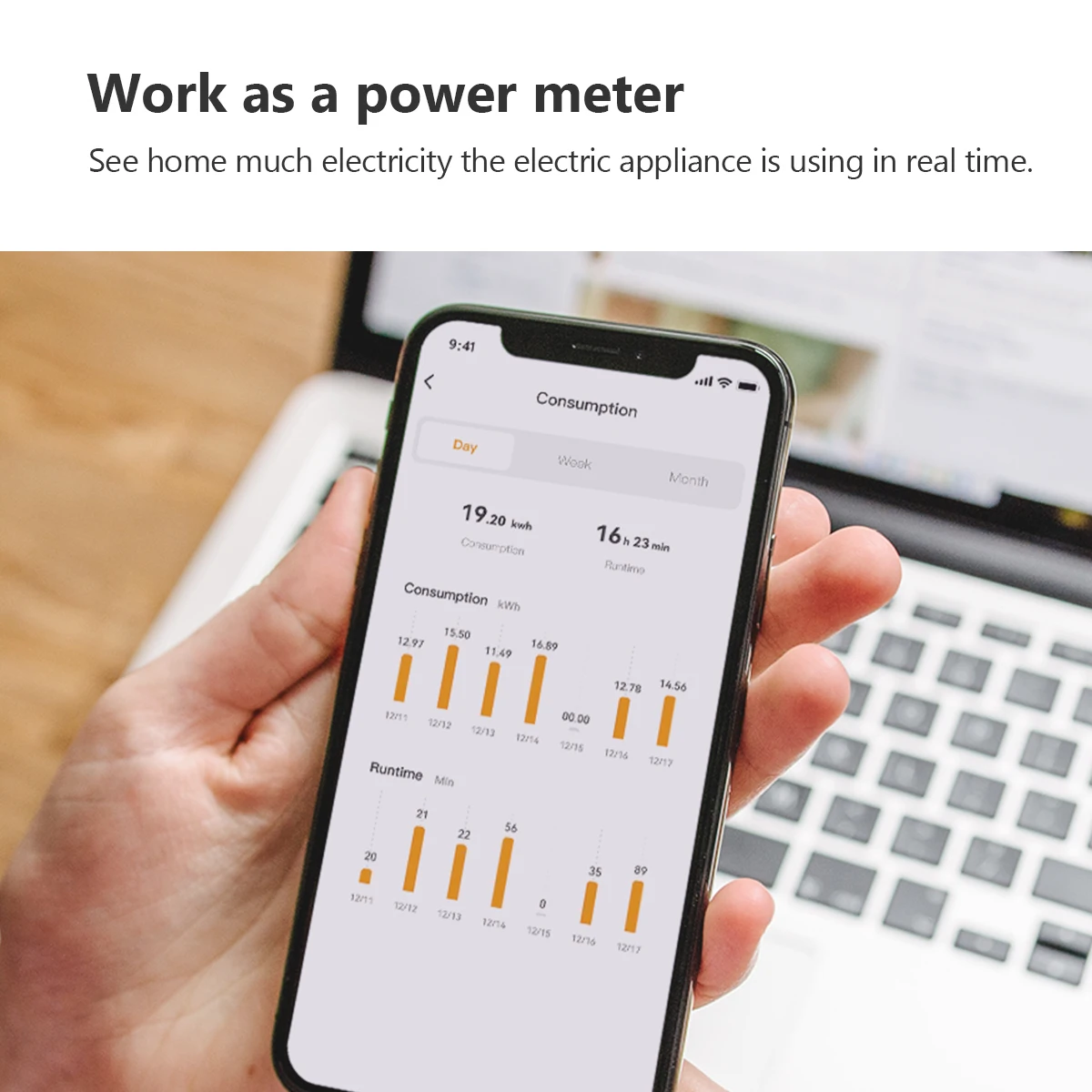 IMOU-enchufe inteligente CE1 para el hogar, adaptador de 220-240V con Control remoto por voz, 10A, asistente de Google y Alexa