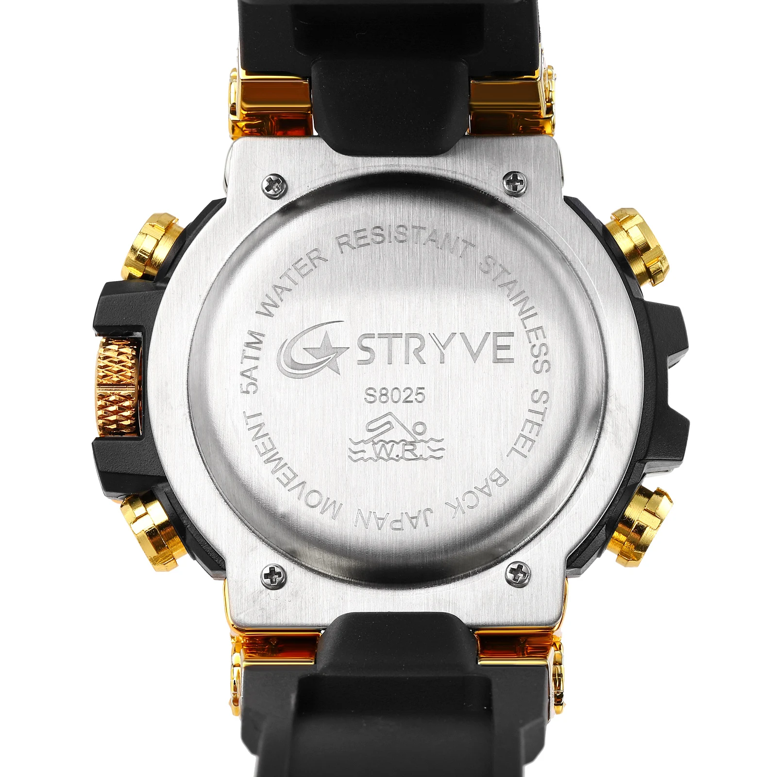 STRYVE Men\'s Watches Fashion Electronic Watches for Man Top Brand STRYVE 8025 Outdoor Sports Timepiece with Calendar Chronograph