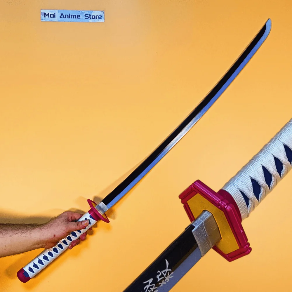 40 بوصة كاتانا بليد السيف تأثيري الدعامة الحجم الحقيقي اليابانية كاتانا الساموراي عمل تمثال حقيقي كامل الحجم أنيمي لعبة غير حادة هدية #1