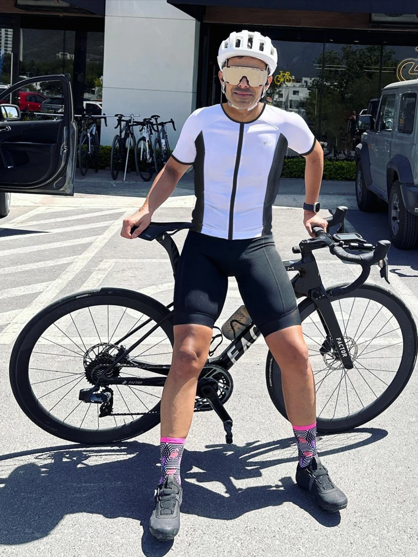 بدلة الترياتلون من Welbike Boyfriend Style Triathlon، بدلة ثلاثية الأكمام قصيرة للسباحة والجري مع وسادة الروبيان وجيوب #5