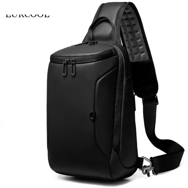 

Multifunction Crossbody Chest Bag Men USB Charging Port Messengers Pack Waterproof Sling Shoulder Bags For Male Bolsas Masculina