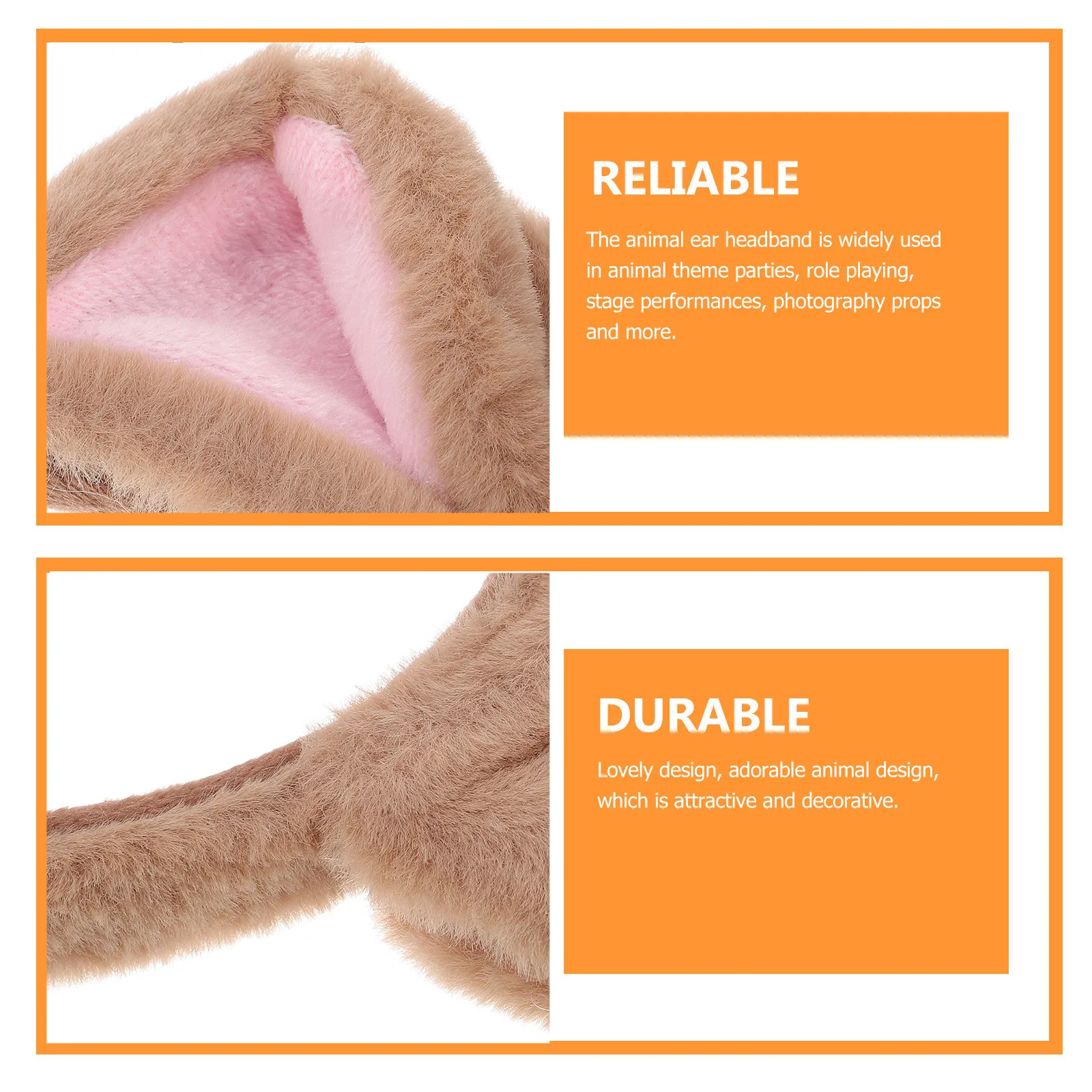 

Dog Ears Headband for Halloween Cosplay Costume Accessory Puppy Ears Hair Hoop Dress Up Prop 2025 New Arrival