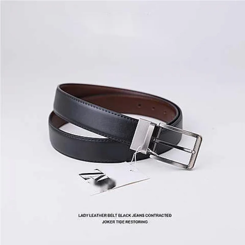 

Foreign Trade Cross-Border Belt Men's Belt Pin Buckle Pure Cowhide Simple Casual Business Trendy Men's Pant Belt Can Be OrderedL