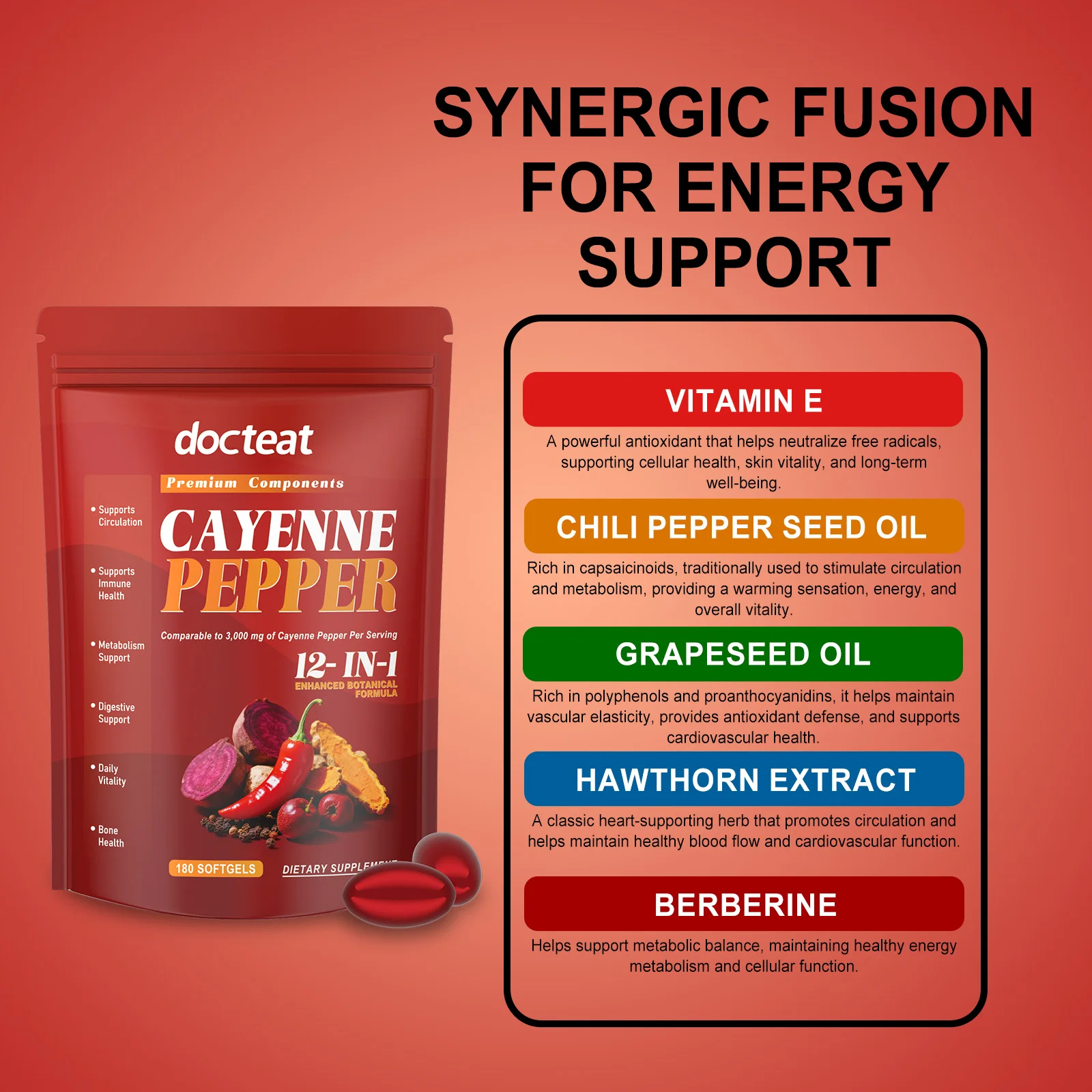 

Мягкие капсулы чили. Ежедневная добавка на растительной основе для нормального обслуживания функций тела.