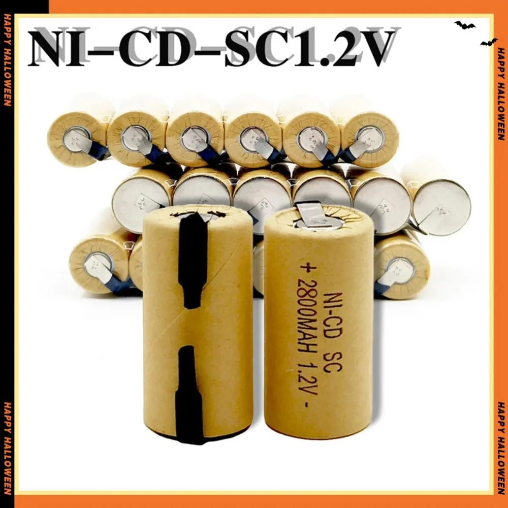 2800mAh Ni-Cd Rechargeable Battery for Makita Bosch Hitachi and DeWalt Power Tools, Screwdriver Battery, 1.2V, High Quality