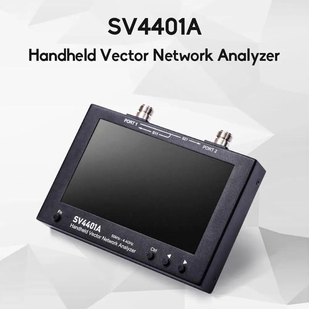 SV4401A Vector Netwerk Analyzer 100DB Dynamische 50KHz-4.4GHz Network Antenna Analyzer MF/LF/HF/VHF/UHF 7inch LCD Screen