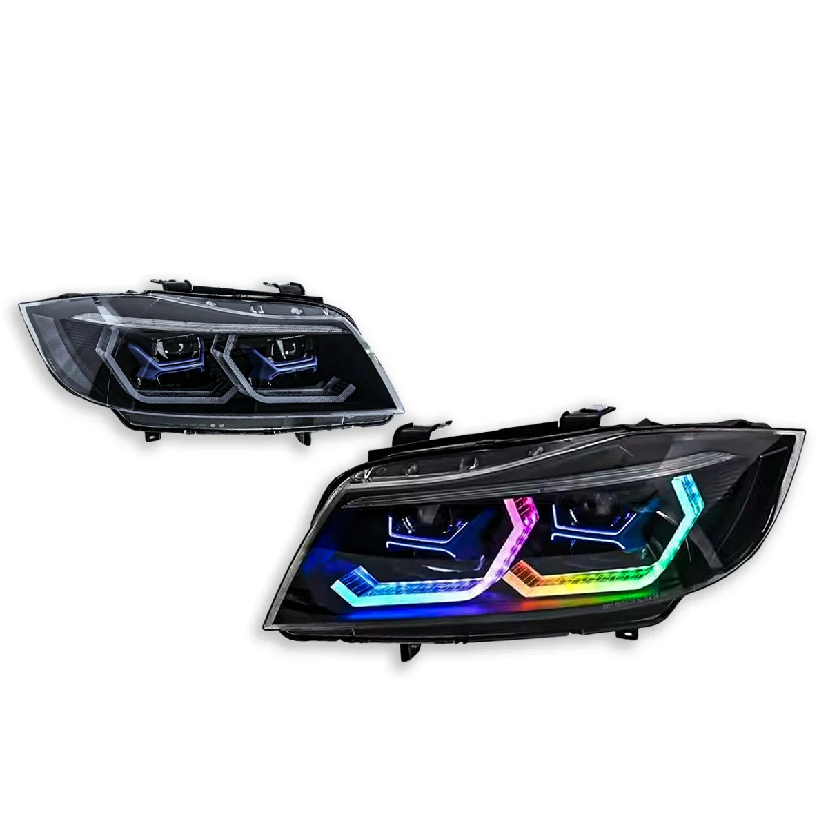 

For BMW Serie 3 2005-2012 E90 RGB faro LED proyector lámpara de cabeza luz de circulación diurna acceptorios automotrices